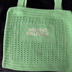 Weekend Collective knit tote bag